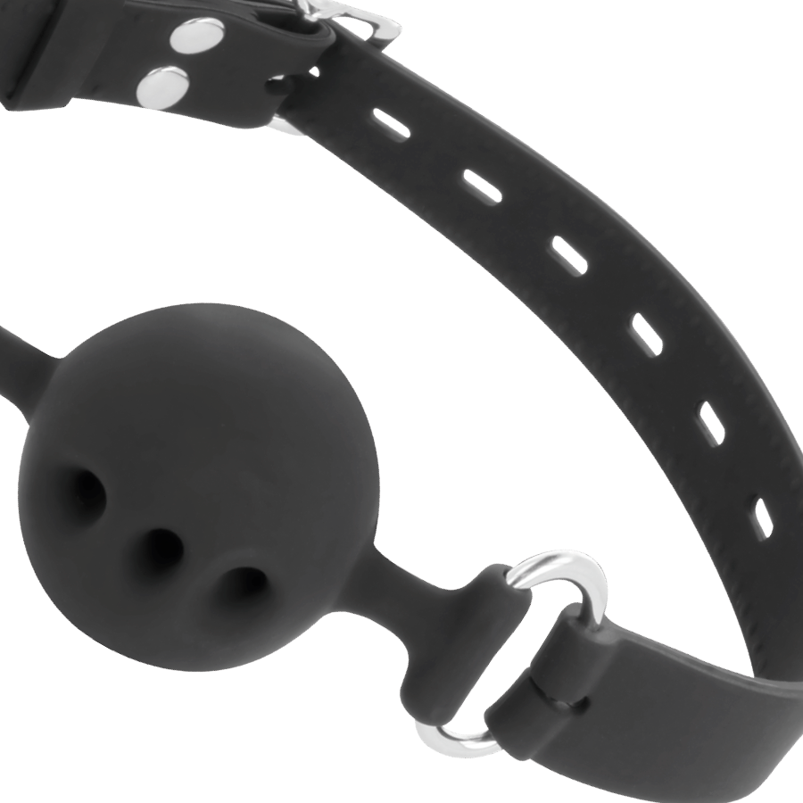DARKNESS - BREATHABLE SILICONE GAG BLACK