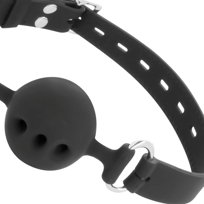 DARKNESS - BREATHABLE SILICONE GAG BLACK