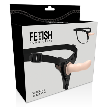 ARNÊS FÉTICHE SUBMISSIVO - SILICONE COR DE PELE G-SPOT 12.5 CM