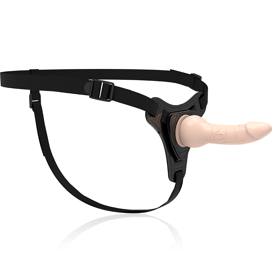 ARNÊS FETICHE SUBMISSO - SILICONE REALISTA PELE 16CM
