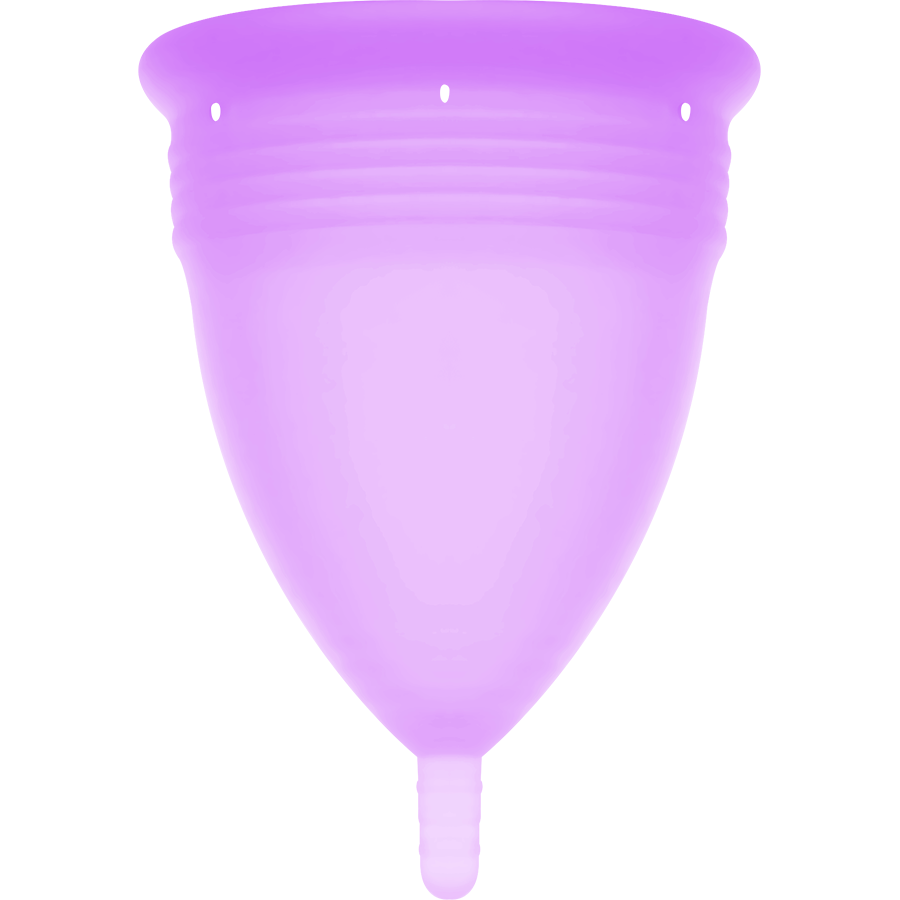 STERCUP - FDA SILICONE MENSTRUAL CUP, PURPLE - SIZE L