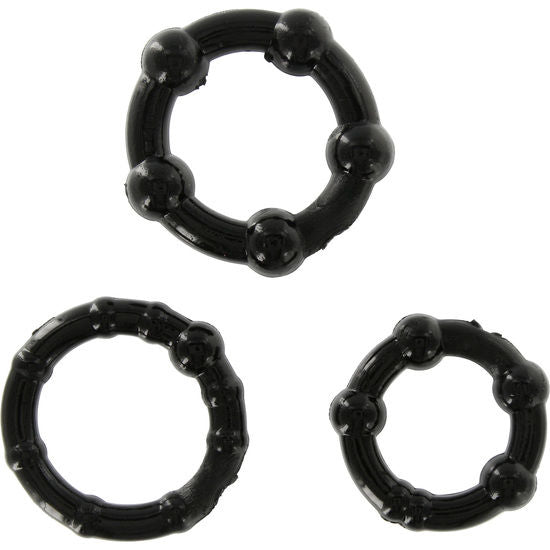 Seven Creacions: Game Three Black Penis Rings