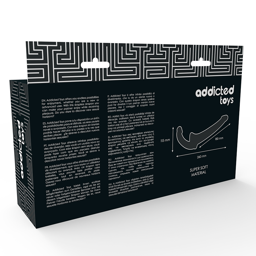 ADDICTED TOYS - ARNÊS COM DILDO SEM ATRAÇÃO NATURAL