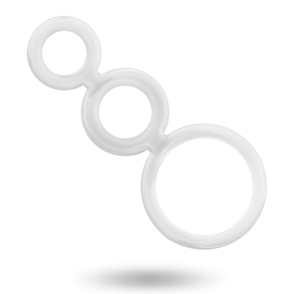 ADDICTED TOYS - PENIS AND TESTICLE RINGS CLEAR