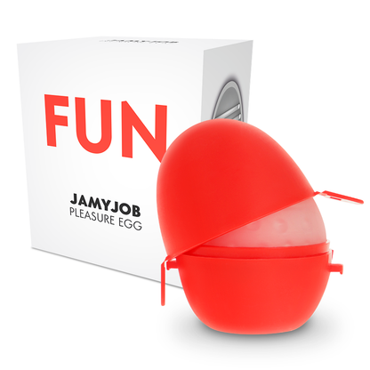 JAMYJOB - DISCREET RED FUN EDITION MASTURBATOR EGG