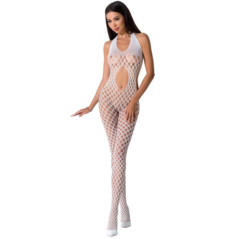 PASSION - WOMAN BS065 BODYSTOCKING WHITE ONE SIZE