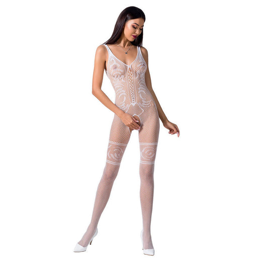 PASSION - WOMAN BS069 BODYSTOCKING BLANCO TALLA ÚNICA