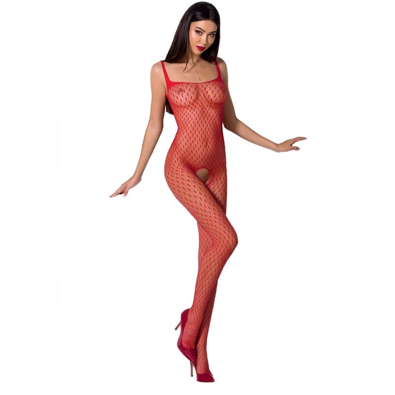 PASSION - WOMAN BS071 BODYSTOCKING RED ONE SIZE