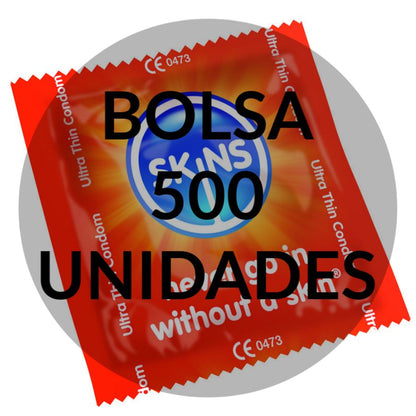 SKINS - ULTRA TUNN KONDOMVÄSKA 500 ENHETER