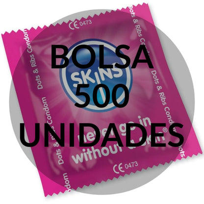 SKINS - PRESERVATIUS PUNTS &amp; ESTRIES BORSA 500 UDS