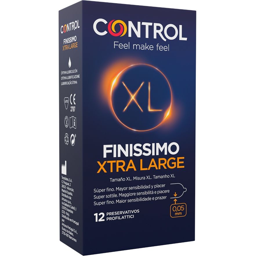 CONTROL - FINISSIMO XL PRESERVATIUS 12 UNITATS