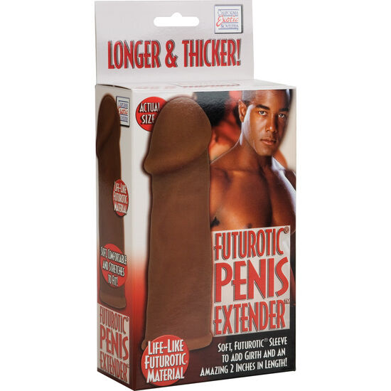 CALEXOTICS - FUTUROTIC BROWN PENIS EXTENSION SLEEVE