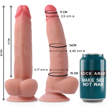 ROCKARMY - LEOPARD DILDO REALISTIC DUAL DENSITY 23 CM -O- 4.77 CM