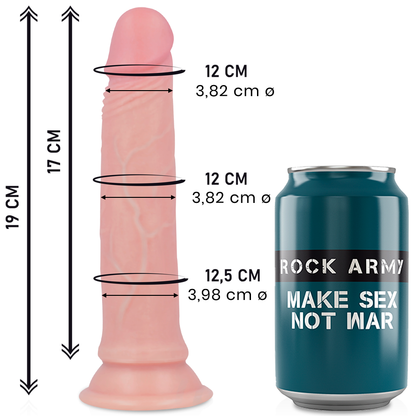 ROCKARMY - AVENGER REALISTIC LIQUID SILICONE DILDO 19 CM -O- 3.98 CM