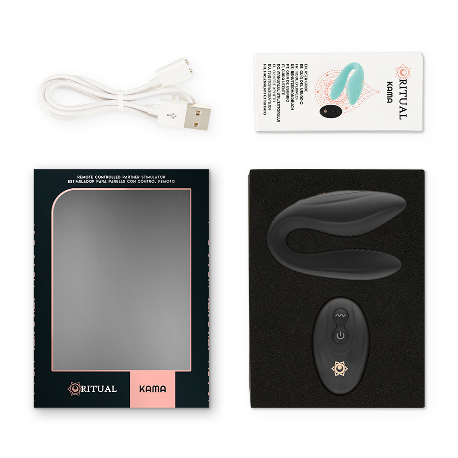 RITUAL KAMA REMOTE CONTROL FOR COUPLES BLACK
