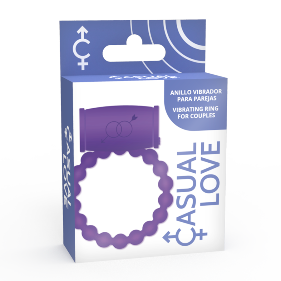 Amor casual - 25 anell vibrador Violeta