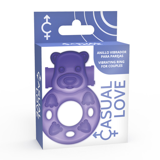 Amor casual - 26 vibrador anell de conill lila