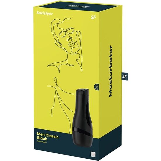 SATISFYER - MASTURBADOR MEN CLASSIC NEGRE