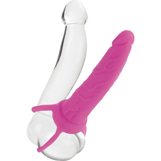 CALIFORNIA EXOTICS - DUAL PENETRATOR DILDO MED ROSA SELE