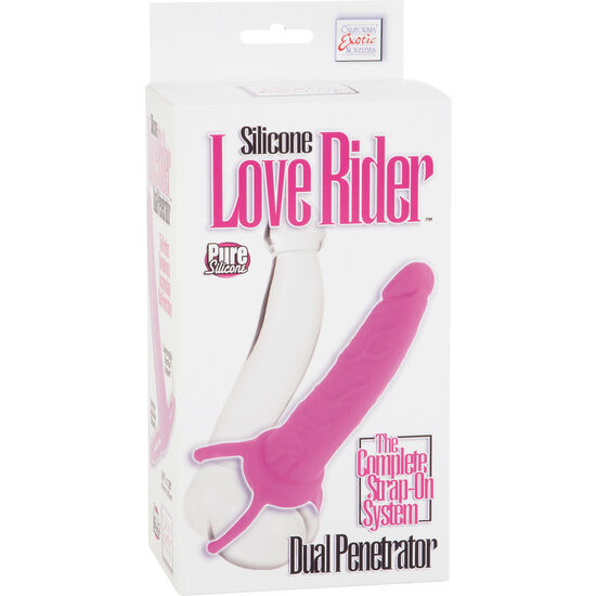 CALIFORNIA EXOTICS - DUAL PENETRATOR DILDO AMB ARNES ROSA