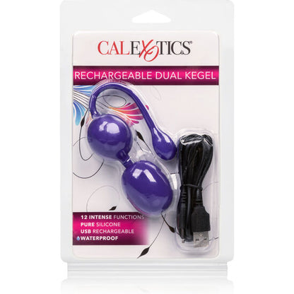 CALEXOTICS - RECHARGEABLE DUAL KEGEL BALLS, PURPLE