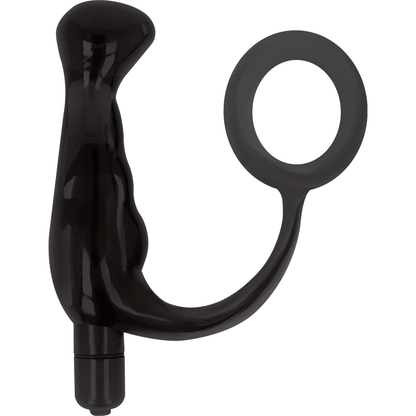 Brinquedos viciados - vibrador preto prostático 10 cm