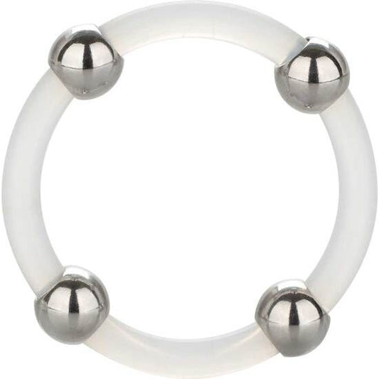 Calexotics - anel de silicone com tamanho de aço