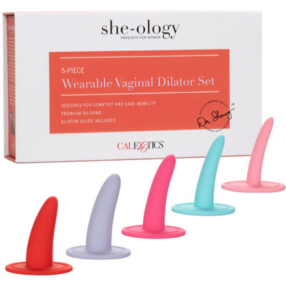 CALEXOTICS - 5PC KIT MULTICOLOR VAGINAL OR ANAL DILATORS