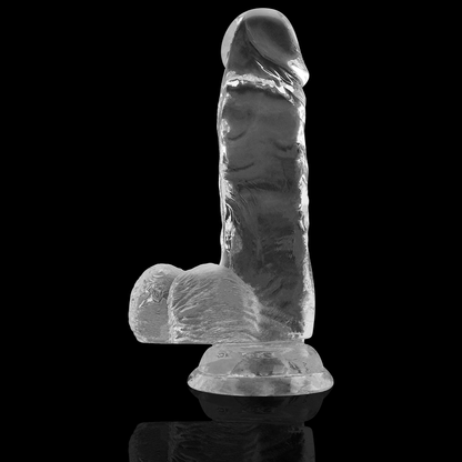 RAIO X - DILDO REALISTA TRANSPARENTE 15.5 CM -O- 3.5 CM
