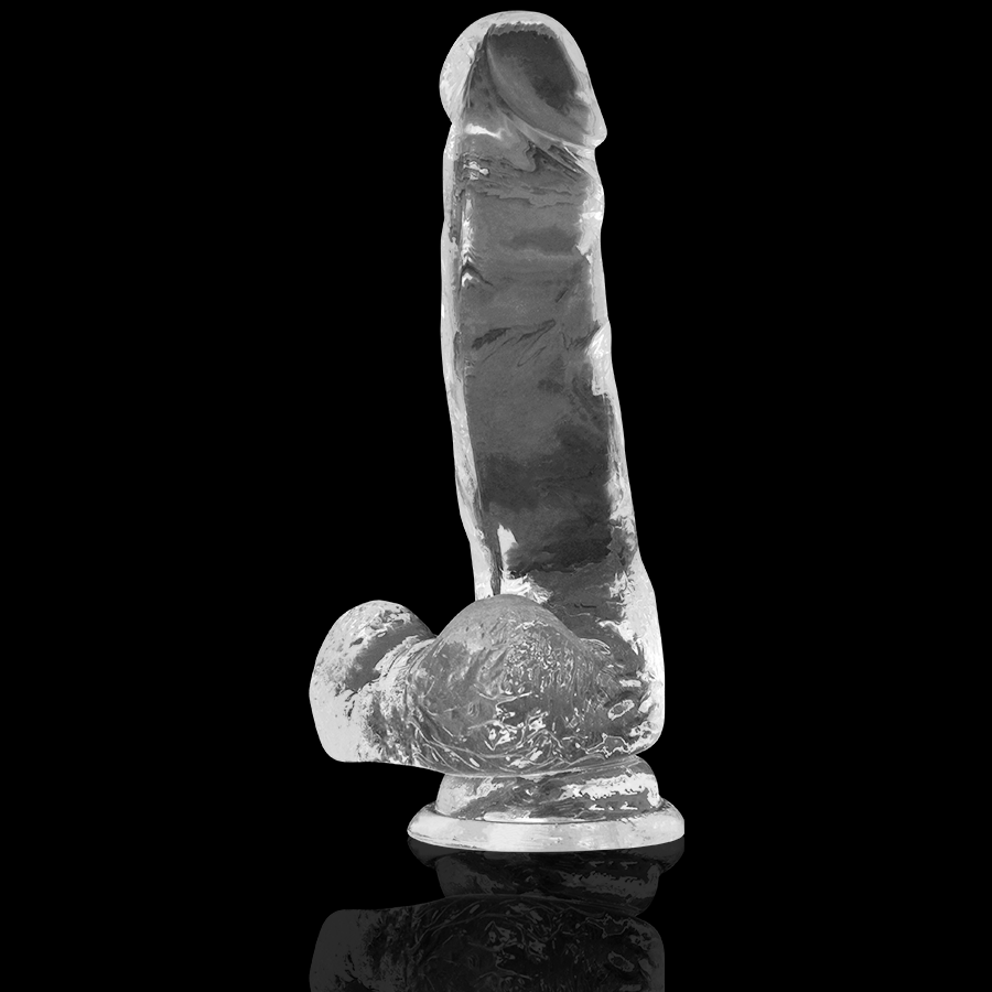 RAIO X - DILDO REALISTA TRANSPARENTE 18.5 CM -O- 3.8 CM
