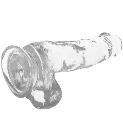 RAIO X - DILDO REALISTA TRANSPARENTE 18.5 CM -O- 3.8 CM