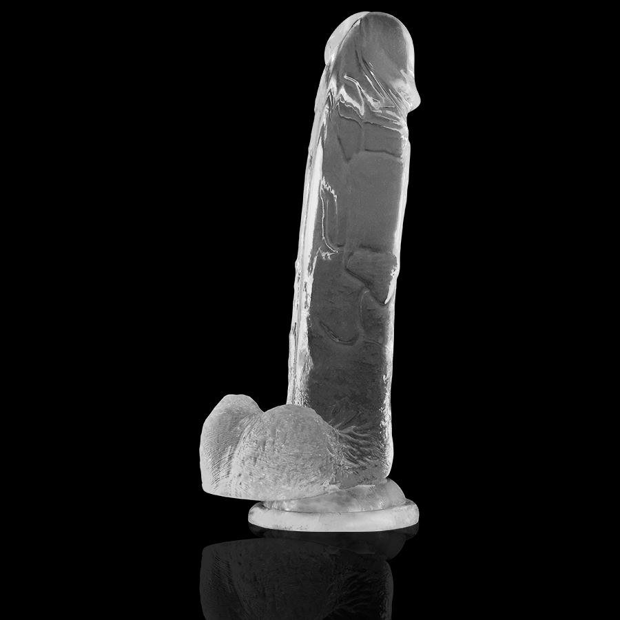 RAIO X - DILDO REALISTA TRANSPARENTE 22 CM -O- 4,6 CM