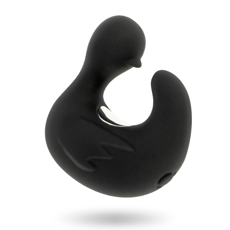 BLACK&SILVER - DUCKYMANIA RECHARGEABLE SILICONE STIMULATING THIMBLE