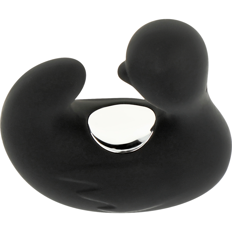 BLACK&SILVER - DUCKYMANIA RECHARGEABLE SILICONE STIMULATING THIMBLE
