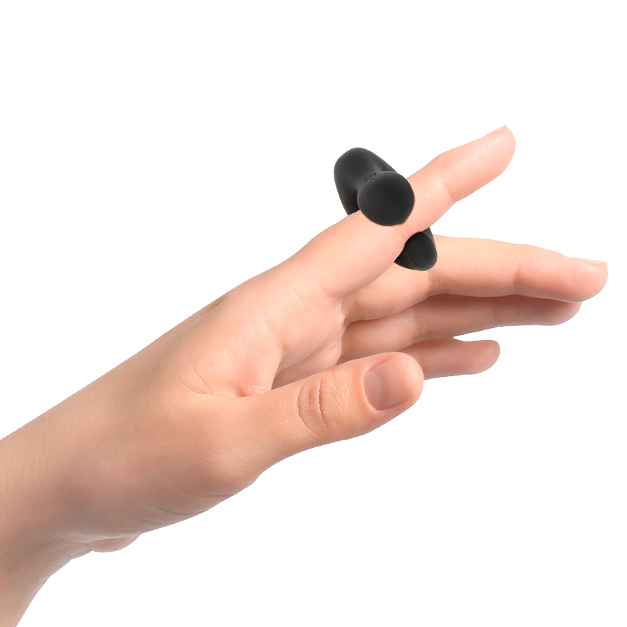 BLACK&SILVER - DUCKYMANIA RECHARGEABLE SILICONE STIMULATING THIMBLE