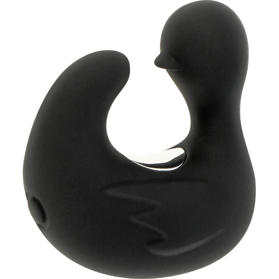 BLACK&SILVER - DUCKYMANIA RECHARGEABLE SILICONE STIMULATING THIMBLE
