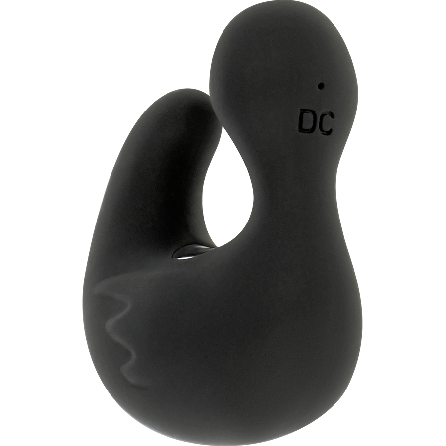BLACK&SILVER - DUCKYMANIA RECHARGEABLE SILICONE STIMULATING THIMBLE