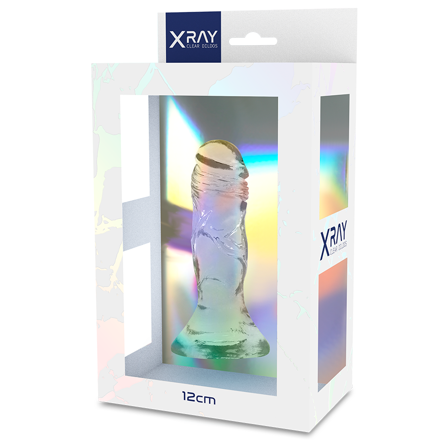 RAIO X - DILDO TRANSPARENTE 12 CM -Ø- 2.6 CM