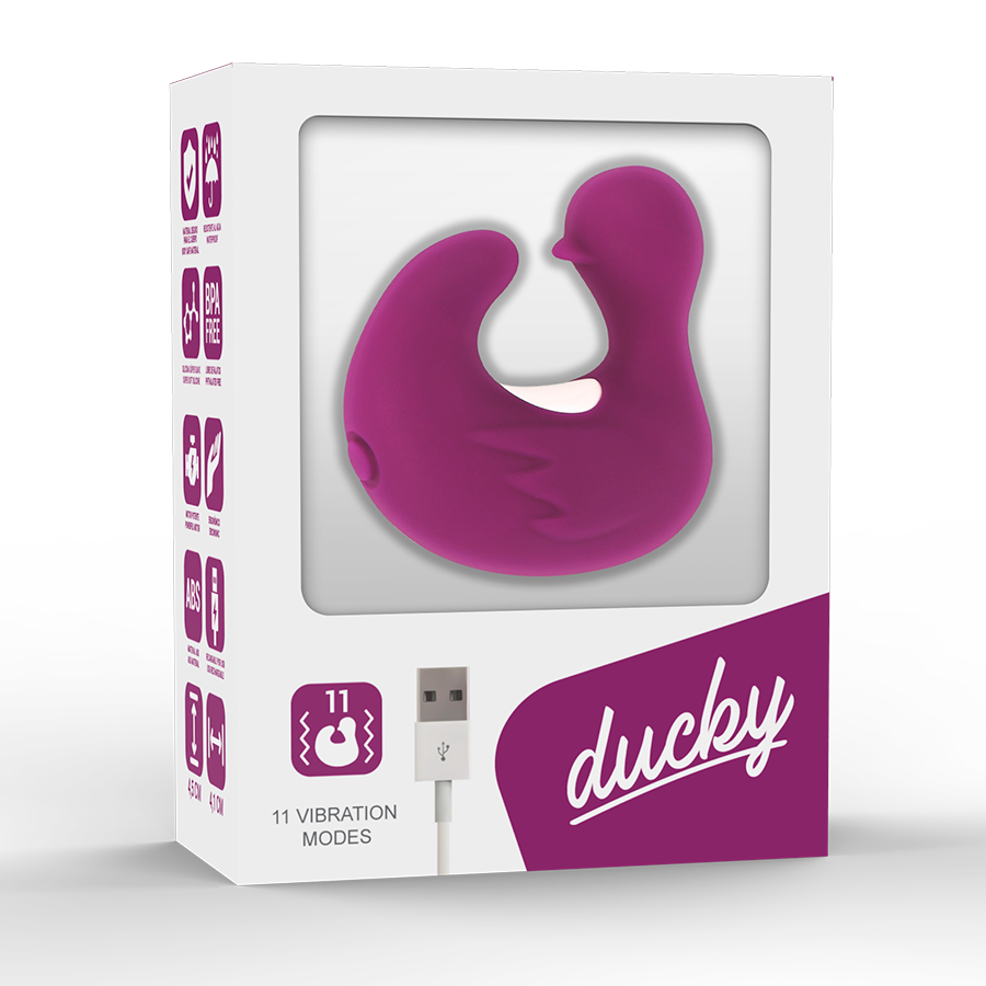 COVERME - DEDAL PATO ESTIMULADOR DE SILICONE RECARREGÁVEL DUCKYMANIA