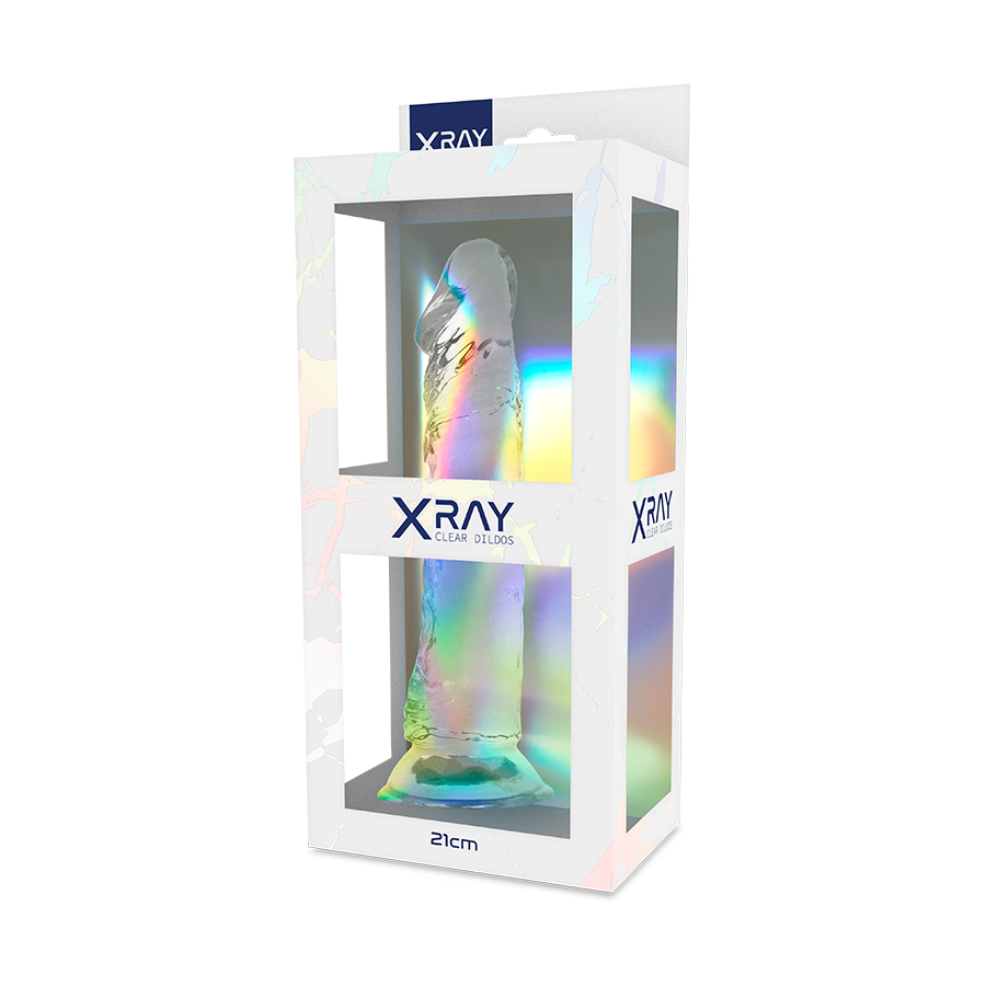 RAIO-X - DILDO TRANSPARENTE 21 CM -O- 4 CM