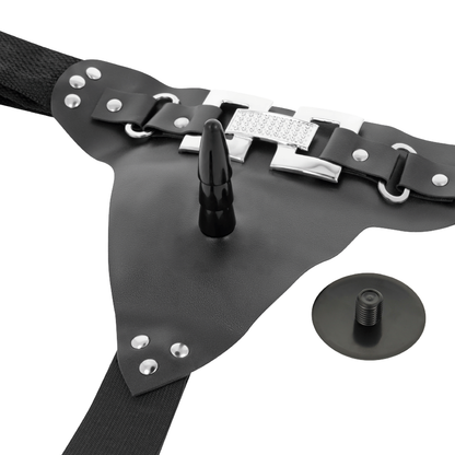 HARNESS ATTRACTION - ARNÉS  EMMETT REALÍSTICO VIBRADOR 16.5 CM -O- 3.7 CM