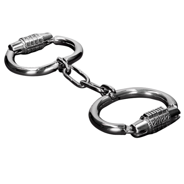 METAL HARD - COMBINATION LOCK HANDCUFFS