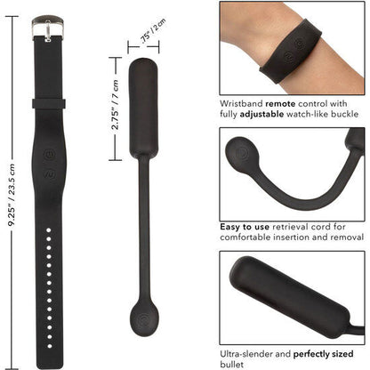 CALEXOTICS - SMALL VIBRATING BULLET WITH CONTROL WRIST STRAP