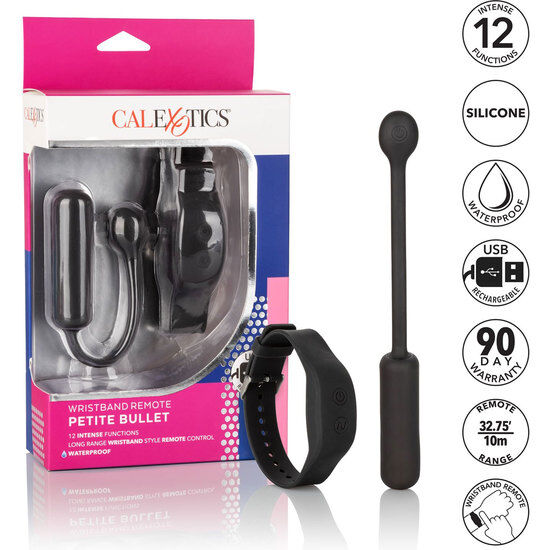 CALEXOTICS - SMALL VIBRATING BULLET WITH CONTROL WRIST STRAP