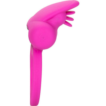 CALIFORNIA EXOTICS - DUAL CLIT FLICKER ENHANCER DUBBEL VIBRATORISK SILIKONRING ROSA