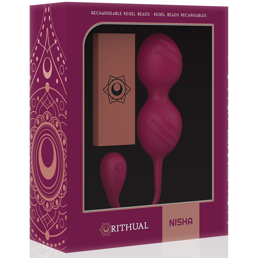 NISHA RITUAL RECHARGEABLE VIBRATING KEGEL BALLS ORCHID