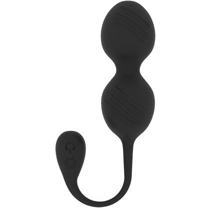 NISHA RITUAL RECHARGEABLE VIBRATING KEGEL BALLS BLACK