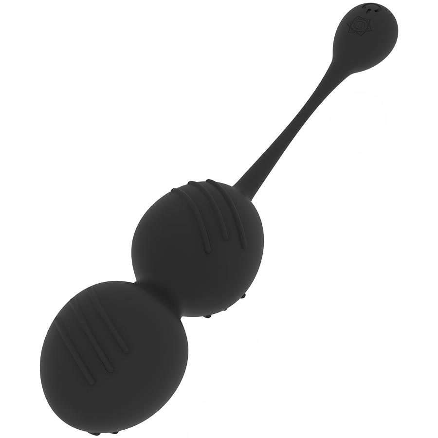 NISHA RITUAL RECHARGEABLE VIBRATING KEGEL BALLS BLACK