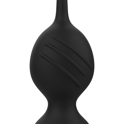 NISHA RITUAL RECHARGEABLE VIBRATING KEGEL BALLS BLACK