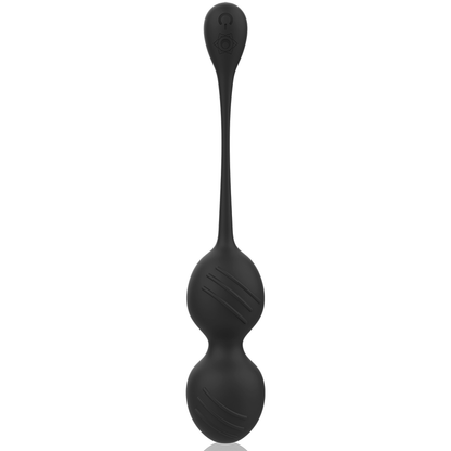 NISHA RITUAL RECHARGEABLE VIBRATING KEGEL BALLS BLACK